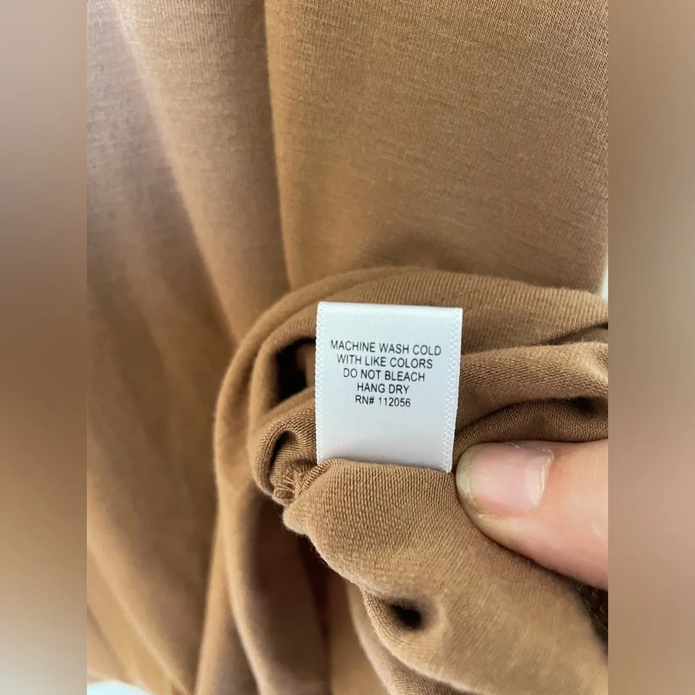 NWT Zenana Brown Reversible Spaghetti Strap Stretchy Flowy Cami Tank - Picture 6 of 8